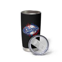 Chicago Pride Dripping Baseball Graphic Tumbler Cup