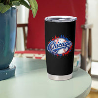 Chicago Pride Dripping Baseball Graphic Tumbler Cup