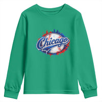 Chicago Pride Dripping Baseball Graphic Youth Sweatshirt