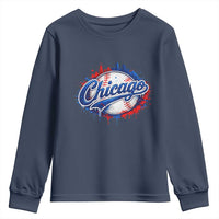 Chicago Pride Dripping Baseball Graphic Youth Sweatshirt