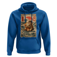 Kawaii Baby Monkey Punch Hoodie Vintage Japanese Graphic Cute Macaque Ukiyo-e