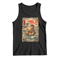 Kawaii Baby Monkey Punch Tank Top Vintage Japanese Graphic Cute Macaque Ukiyo-e