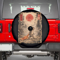 Vintage Japanese Baby Monkey Punch Spare Tire Cover Kawaii Macaque Ukiyo-e Art Funny