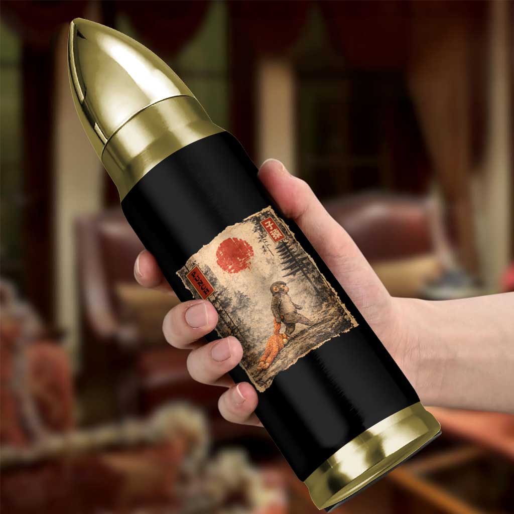 Vintage Japanese Baby Monkey Punch Bullet Tumbler Kawaii Macaque Ukiyo-e Art Funny
