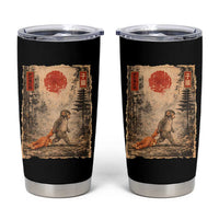 Vintage Japanese Baby Monkey Punch Tumbler Cup Kawaii Macaque Ukiyo-e Art Funny