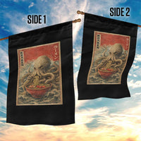 Sea Monster Eating Ramen Garden Flag Vintage Graphic Japanese Lover Ukiyo-e Art