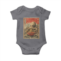 Sea Monster Eating Ramen Baby Onesie Vintage Graphic Japanese Lover Ukiyo-e Art