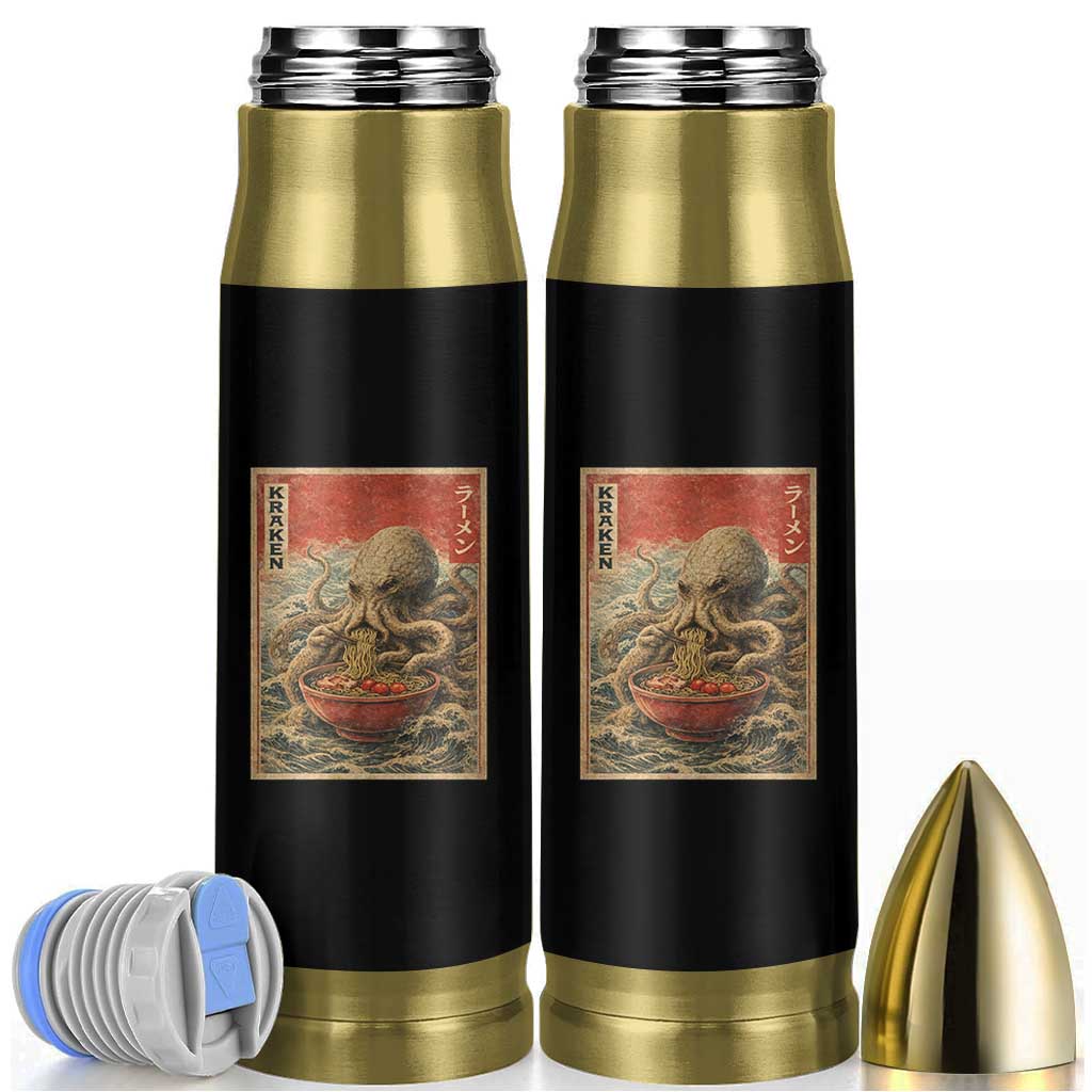 Sea Monster Eating Ramen Bullet Tumbler Vintage Graphic Japanese Lover Ukiyo-e Art