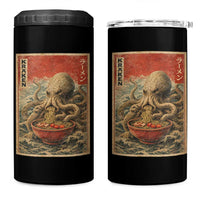 Sea Monster Eating Ramen 4 in 1 Can Cooler Tumbler Vintage Graphic Japanese Lover Ukiyo-e Art