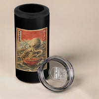 Sea Monster Eating Ramen 4 in 1 Can Cooler Tumbler Vintage Graphic Japanese Lover Ukiyo-e Art