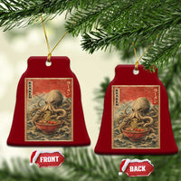 Sea Monster Eating Ramen Ceramic Ornament Vintage Graphic Japanese Lover Ukiyo-e Art