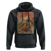 Sea Monster Eating Ramen Hoodie Vintage Graphic Japanese Lover Ukiyo-e Art