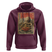 Sea Monster Eating Ramen Hoodie Vintage Graphic Japanese Lover Ukiyo-e Art