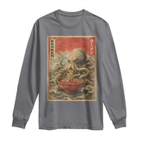 Sea Monster Eating Ramen Long Sleeve Shirt Vintage Graphic Japanese Lover Ukiyo-e Art