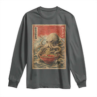 Sea Monster Eating Ramen Long Sleeve Shirt Vintage Graphic Japanese Lover Ukiyo-e Art