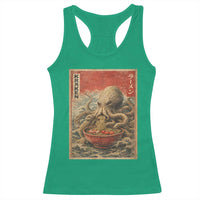 Sea Monster Eating Ramen Racerback Tank Top Vintage Graphic Japanese Lover Ukiyo-e Art