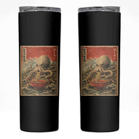 Sea Monster Eating Ramen Skinny Tumbler Vintage Graphic Japanese Lover Ukiyo-e Art