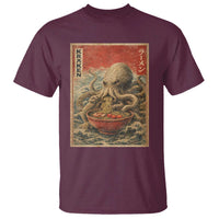 Sea Monster Eating Ramen T Shirt Vintage Graphic Japanese Lover Ukiyo-e Art