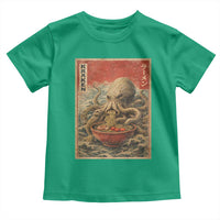 Sea Monster Eating Ramen Toddler T Shirt Vintage Graphic Japanese Lover Ukiyo-e Art