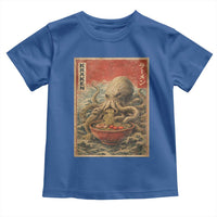 Sea Monster Eating Ramen Toddler T Shirt Vintage Graphic Japanese Lover Ukiyo-e Art