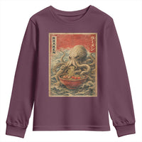 Sea Monster Eating Ramen Youth Sweatshirt Vintage Graphic Japanese Lover Ukiyo-e Art