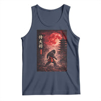 Samurai Bigfoot Tank Top Vintage Japanese Graphic Ukiyo-e Art Sasquatch Red Moon