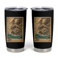 Vintage Japanese Sea Monster Tumbler Cup Retro Mythology Newspaper Ukiyo-e Art