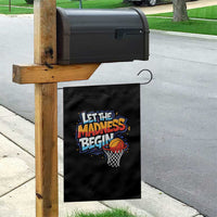 Basketball Bracket Garden Flag Funny Let the Madness Begin Sporty Basketball Players Lovers