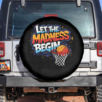 Basketball Bracket Spare Tire Cover Funny Let the Madness Begin Sporty Basketball Players Lovers