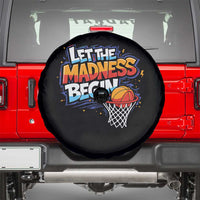 Basketball Bracket Spare Tire Cover Funny Let the Madness Begin Sporty Basketball Players Lovers