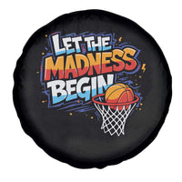 Basketball Bracket Spare Tire Cover Funny Let the Madness Begin Sporty Basketball Players Lovers