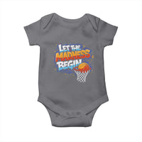 Basketball Bracket Baby Onesie Funny Let the Madness Begin Sporty Basketball Players Lovers