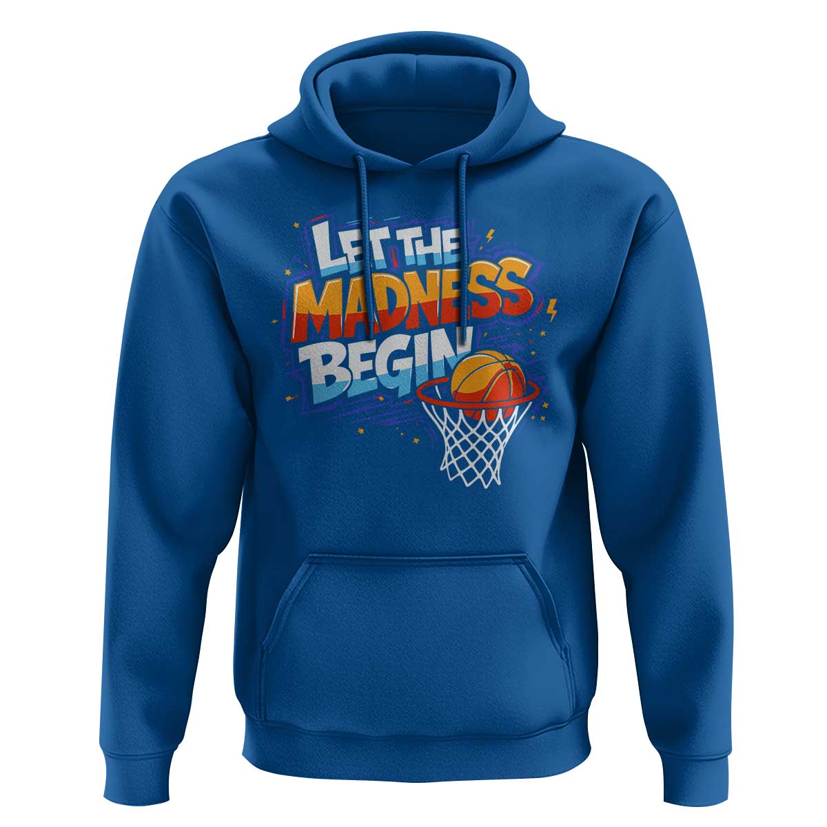 Basketball Bracket Hoodie Funny Let the Madness Begin Sporty Basketball Players Lovers