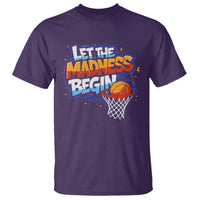 Basketball Bracket T Shirt Funny Let the Madness Begin Sporty Basketball Players Lovers