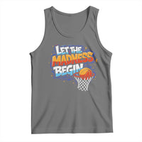 Basketball Bracket Tank Top Funny Let the Madness Begin Sporty Basketball Players Lovers
