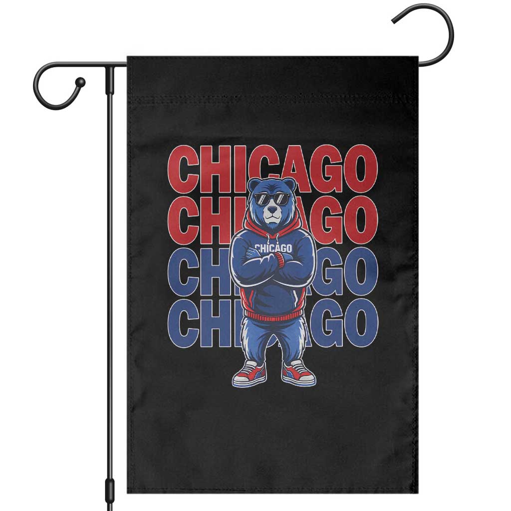 Vintage Chicago Pride Graphic Garden Flag US State Sports Fan Baseball Lover