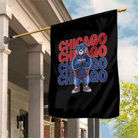 Vintage Chicago Pride Graphic Garden Flag US State Sports Fan Baseball Lover