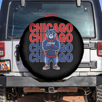 Vintage Chicago Pride Graphic Spare Tire Cover US State Sports Fan Baseball Lover