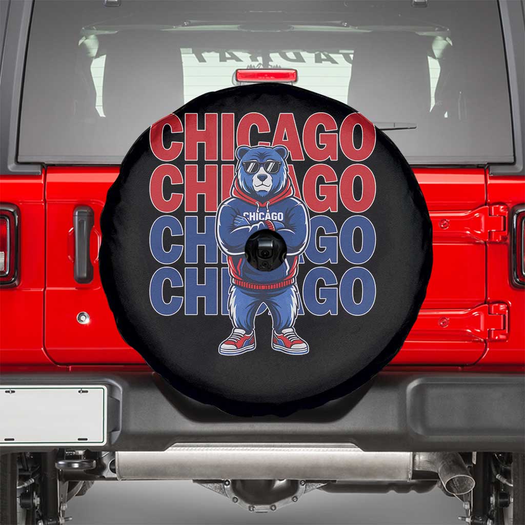 Vintage Chicago Pride Graphic Spare Tire Cover US State Sports Fan Baseball Lover