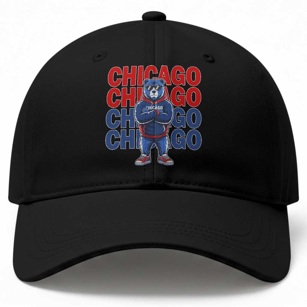 Vintage Chicago Pride Graphic Baseball Cap US State Sports Fan Baseball Lover