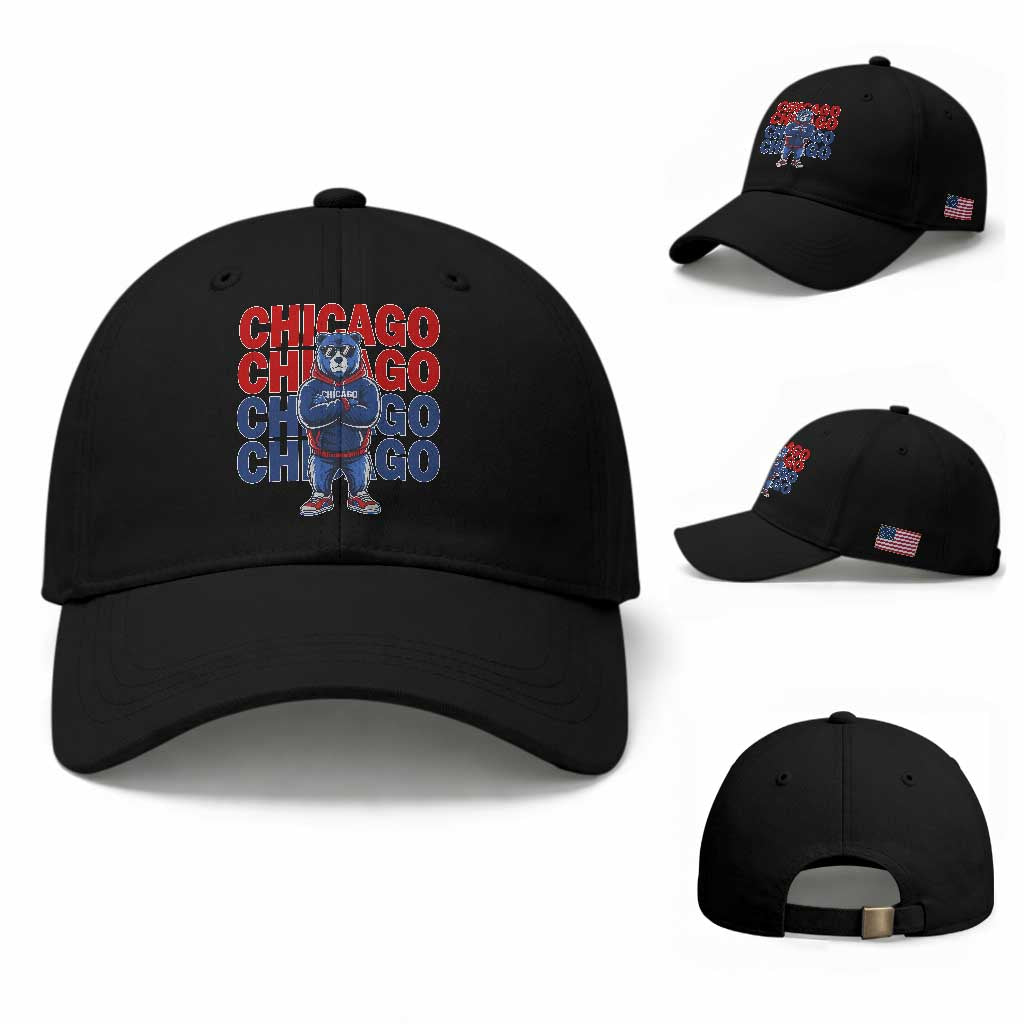 Vintage Chicago Pride Graphic Baseball Cap US State Sports Fan Baseball Lover