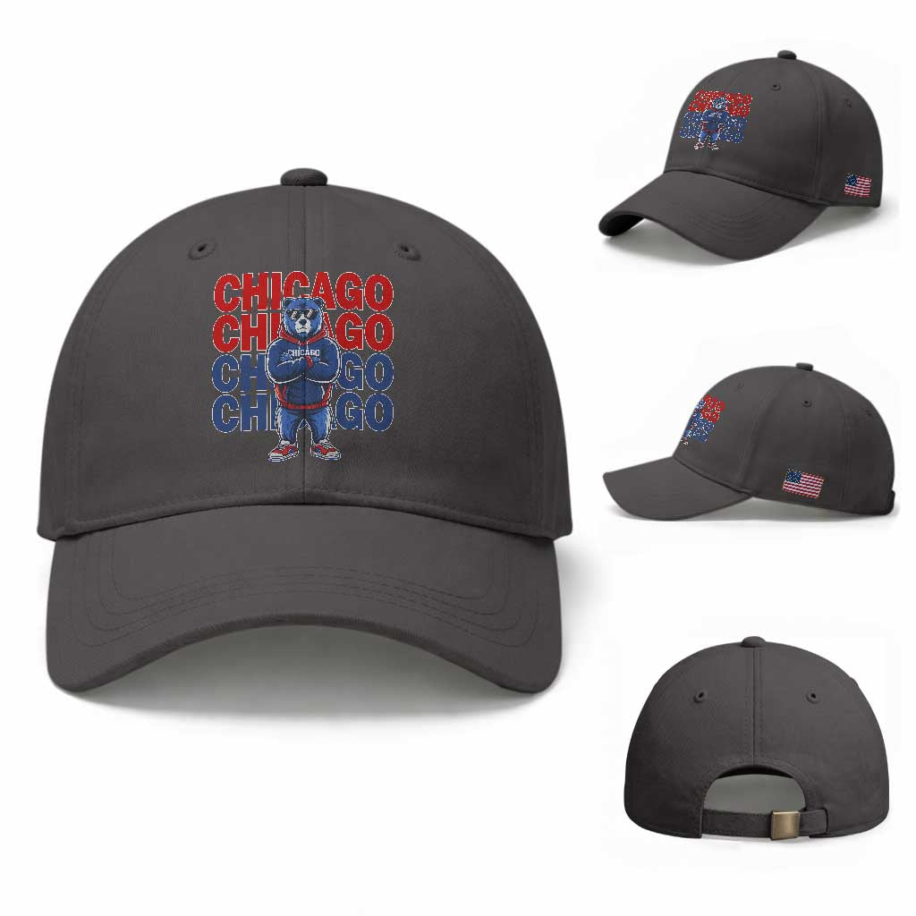 Vintage Chicago Pride Graphic Baseball Cap US State Sports Fan Baseball Lover