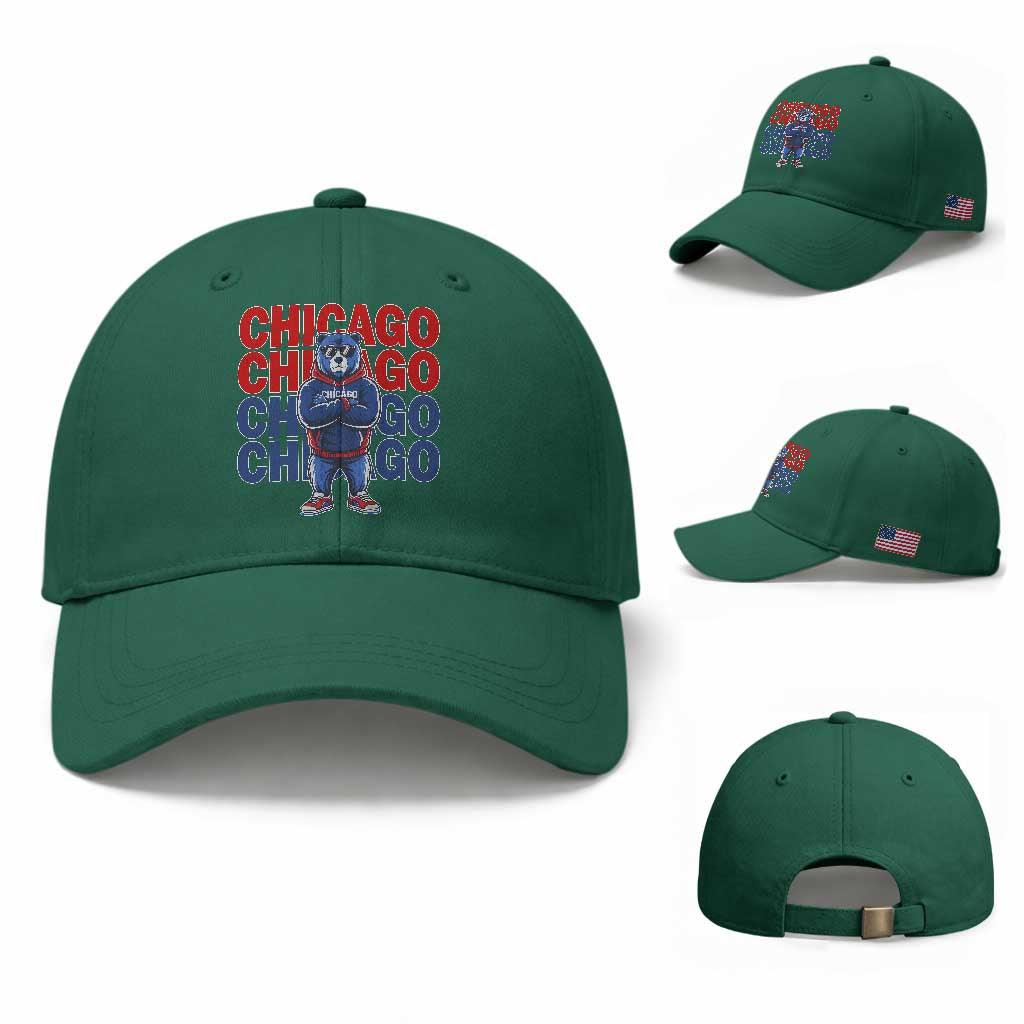 Vintage Chicago Pride Graphic Baseball Cap US State Sports Fan Baseball Lover