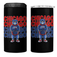 Vintage Chicago Pride Graphic 4 in 1 Can Cooler Tumbler US State Sports Fan Baseball Lover