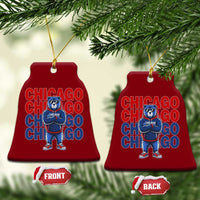 Vintage Chicago Pride Graphic Ceramic Ornament US State Sports Fan Baseball Lover