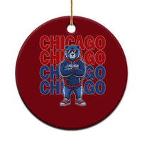 Vintage Chicago Pride Graphic Ceramic Ornament US State Sports Fan Baseball Lover