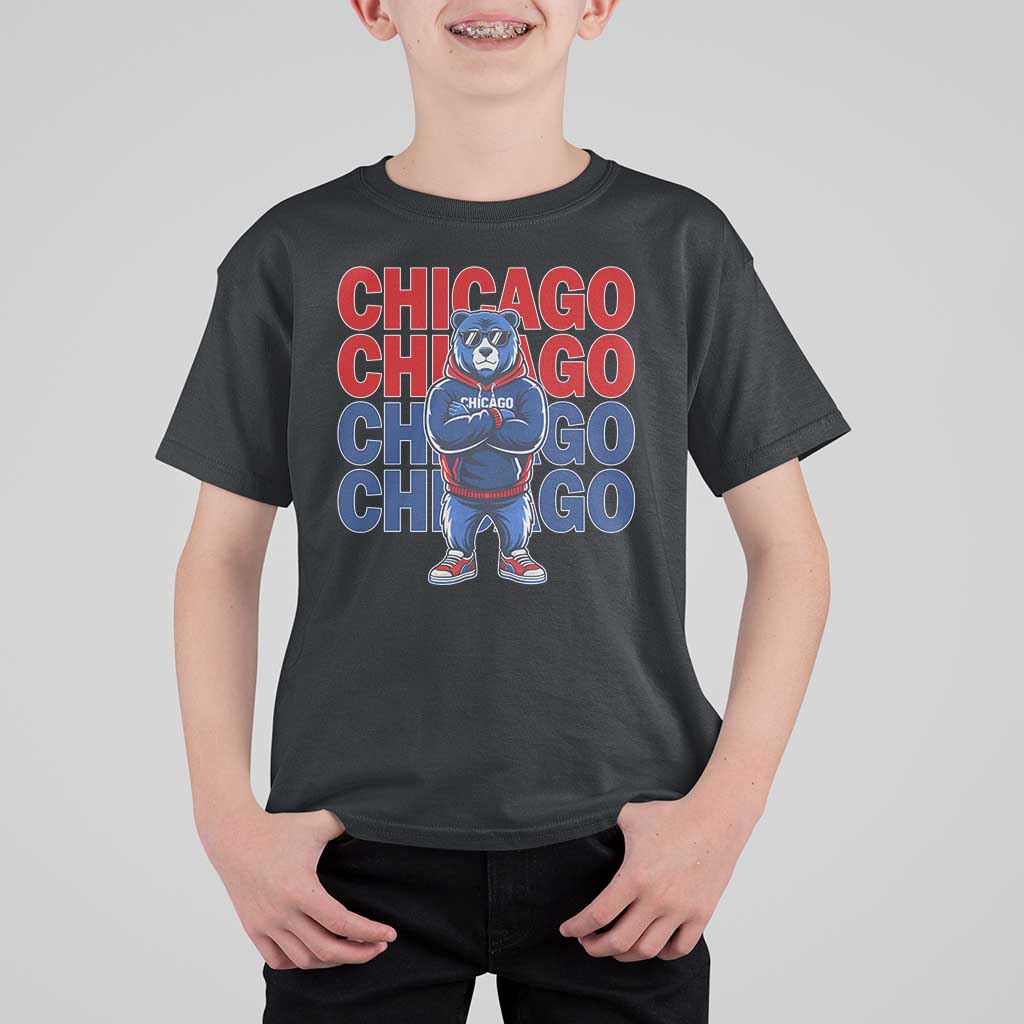 Vintage Chicago Pride Graphic T Shirt For Kid US State Sports Fan Baseball Lover