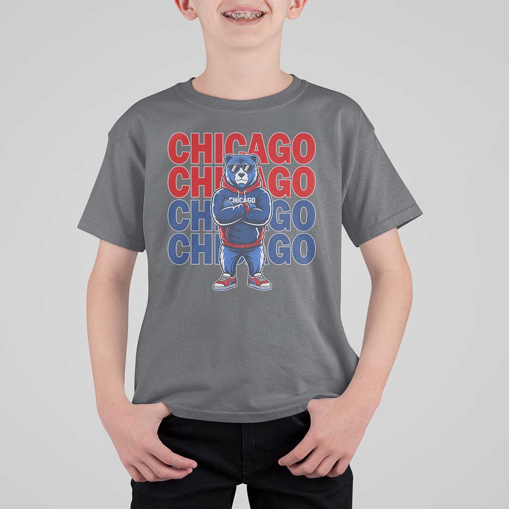 Vintage Chicago Pride Graphic T Shirt For Kid US State Sports Fan Baseball Lover