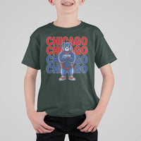 Vintage Chicago Pride Graphic T Shirt For Kid US State Sports Fan Baseball Lover