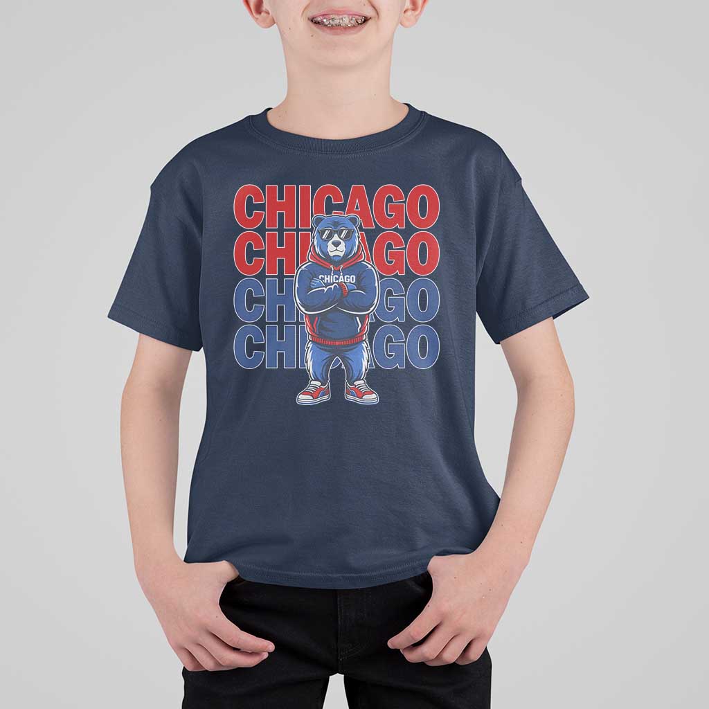 Vintage Chicago Pride Graphic T Shirt For Kid US State Sports Fan Baseball Lover